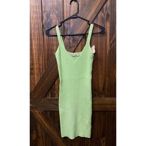 Paradise USA Mint Green Mini Dress Bodycon Women’s Sz Large